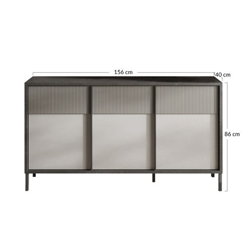 Jules - Buffet Bas - 3 Portes - 156 Cm