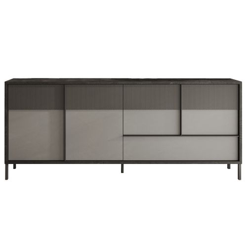 Jules - Buffet Bas - 4 Portes Et 1 Tiroir - 206 Cm