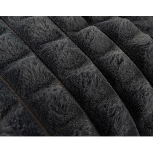 Sweety - Plaid - 150x200 Cm - En Velours Gris Anthracite