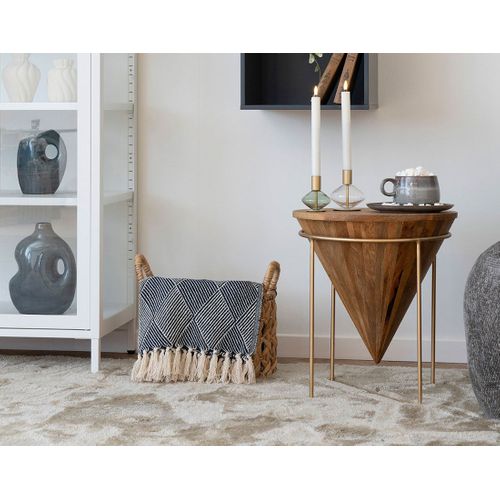 Mombosa - Plaid - 130x180 Cm - Motif Géométrique - En Coton Recyclé