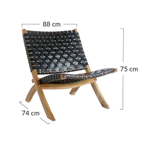 Fernando - Fauteuil - En Simili Noir