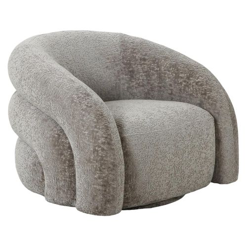 Nicolo - Fauteuil Pivotant - En Tissu Texturé