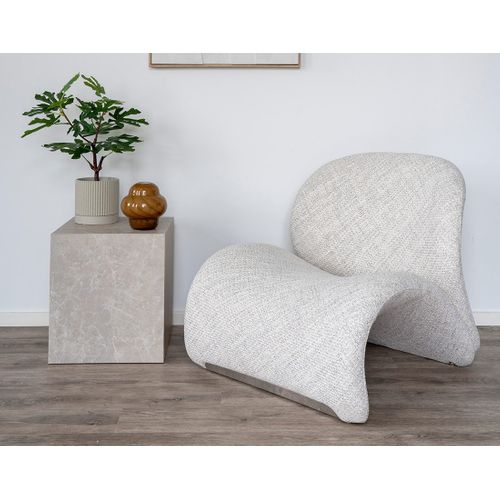 Mattia - Fauteuil - En Tissu Sable