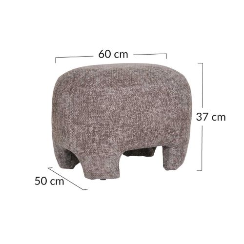 Olbia - Pouf - En Tissu Texturé