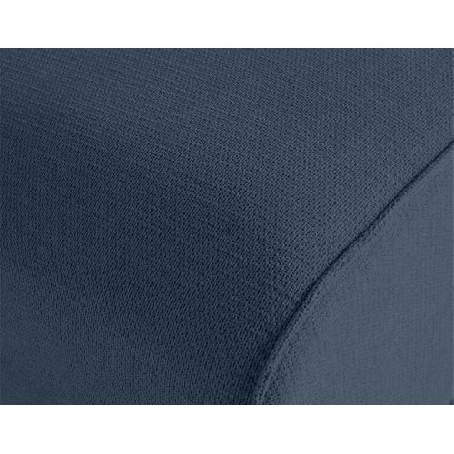 Suaro - Canapé Modulable 2 Places En Tissu Texturé Bleu