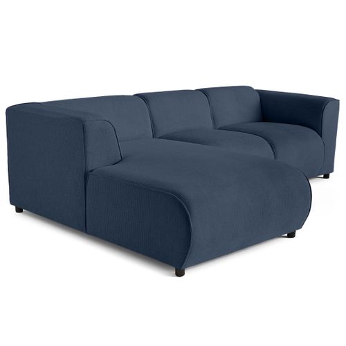 Suaro - Canapé Modulable D'angle Gauche 4 Places En Tissu Texturé