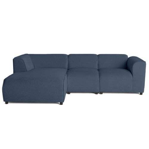 Suaro - Canapé Modulable D'angle Gauche 4 Places En Tissu Texturé