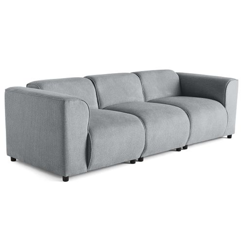 Suaro - Canapé Modulable 3 Places En Tissu Texturé