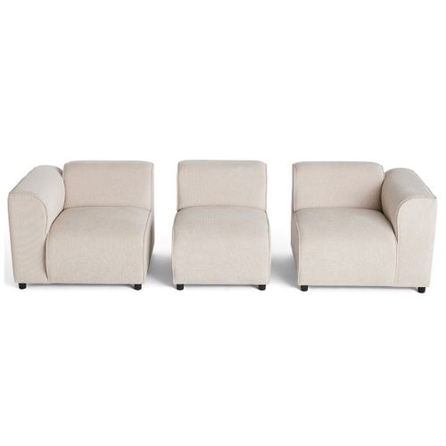 Suaro - Canapé Modulable 3 Places En Tissu Texturé