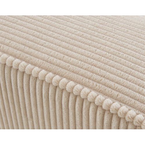 Topaze - Canapé Droit 4 Places Avec Double Méridienne - Assise Profonde - En Velours Côtelé