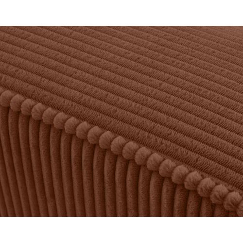 Topaze - Canapé Droit 4 Places Avec Double Méridienne - Assise Profonde - En Velours Côtelé