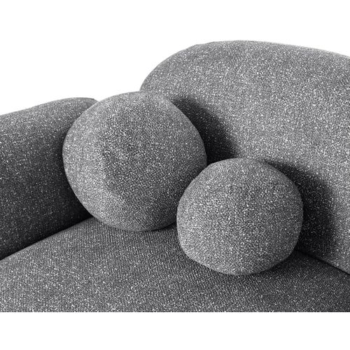 Velris - Canapé D'angle Droit 3 Places En Tissu Moucheté