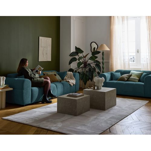 Ray - Canapé Droit 3 Places En Tissu Texturé