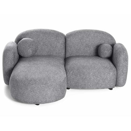 Velris - Canapé D'angle Gauche 3 Places En Tissu Moucheté