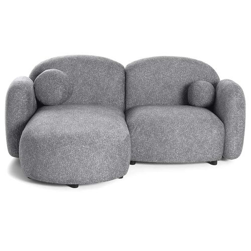 Velris - Canapé D'angle Gauche 3 Places En Tissu Moucheté