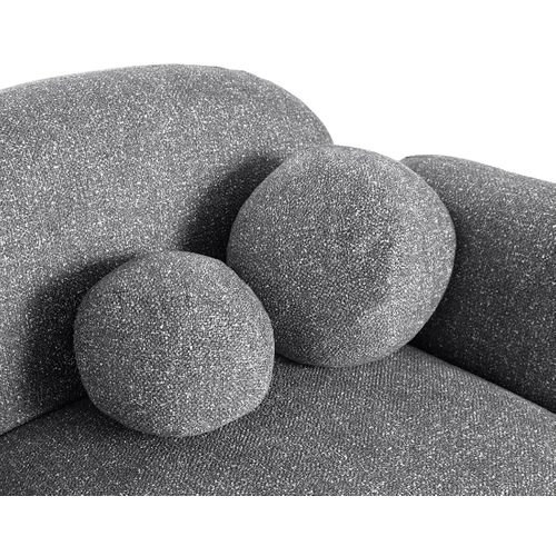 Velris - Canapé D'angle Gauche 3 Places En Tissu Moucheté