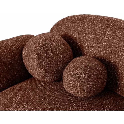 Velris - Canapé D'angle Droit 3 Places En Tissu Moucheté