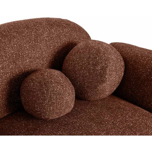 Velris - Canapé D'angle Gauche 3 Places En Tissu Moucheté