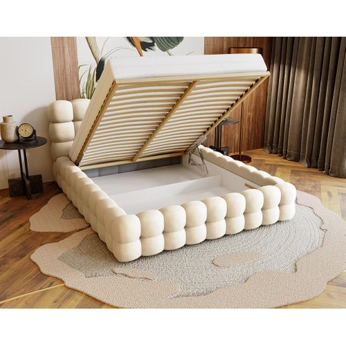 Darling - Lit Coffre - 180x200 Cm - Sommier Inclus - En Velours