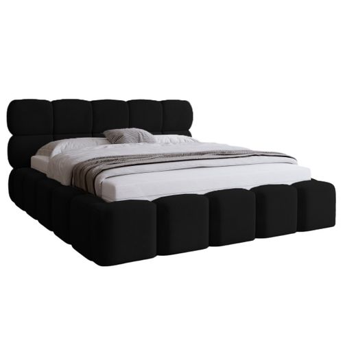 Mariposa - Lit Coffre - 160x200 Cm - Sommier Inclus - En Velours