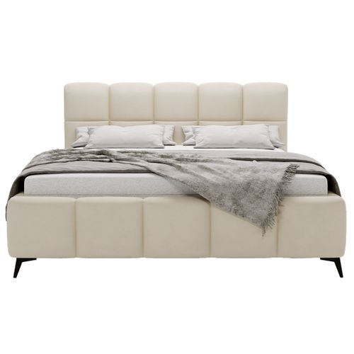 Paulito - Lit Coffre - 160x200 Cm - Sommier Inclus - En Velours