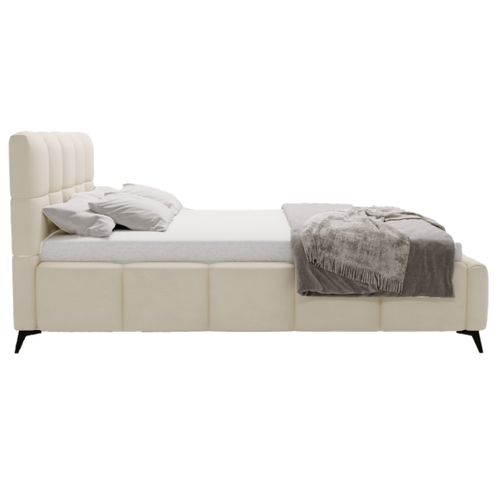 Paulito - Lit Coffre - 180x200 Cm - Sommier Inclus - En Velours