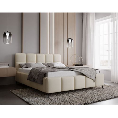 Paulito - Lit Coffre - 180x200 Cm - Sommier Inclus - En Velours