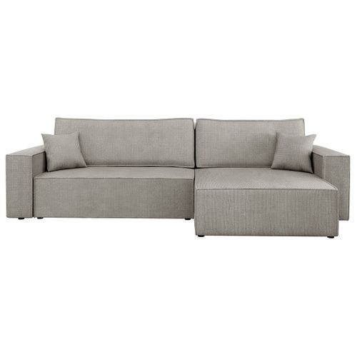 Cezanne - Canapé D'angle Réversible 5 Places Convertible Avec Coffre En Tissu Texturé