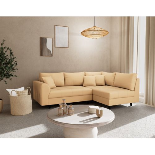 Rune - Canapé D'angle Droit 4 Places En Simili