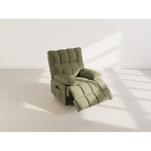 Chandler - Fauteuil Relax Électrique En Velours Texturé
