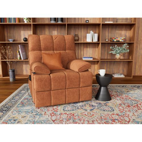 Chandler - Fauteuil Relax Électrique En Velours Texturé