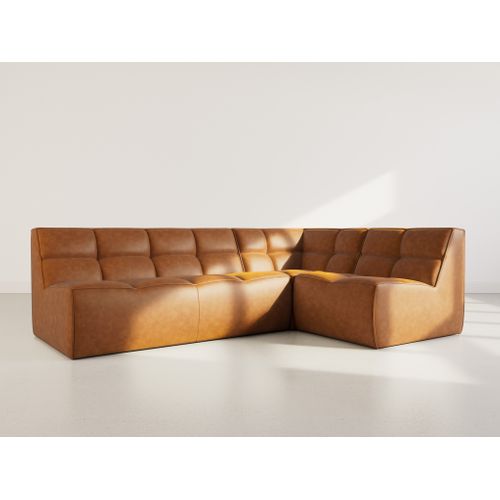 Alya - Canapé Modulable D'angle Réversible 4 Places En Simili