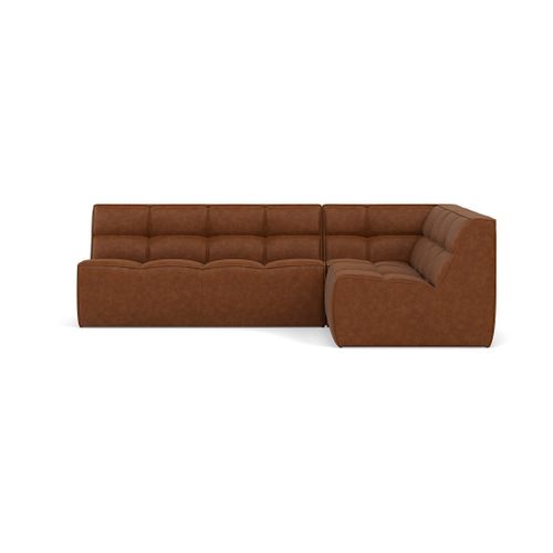 Alya - Canapé Modulable D'angle Réversible 4 Places En Simili