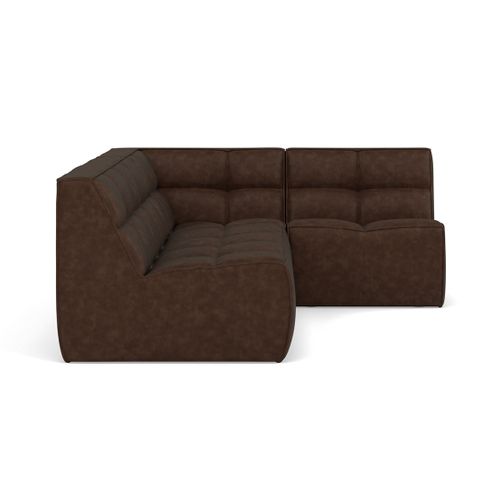 Alya - Canapé Modulable D'angle Réversible 4 Places En Simili