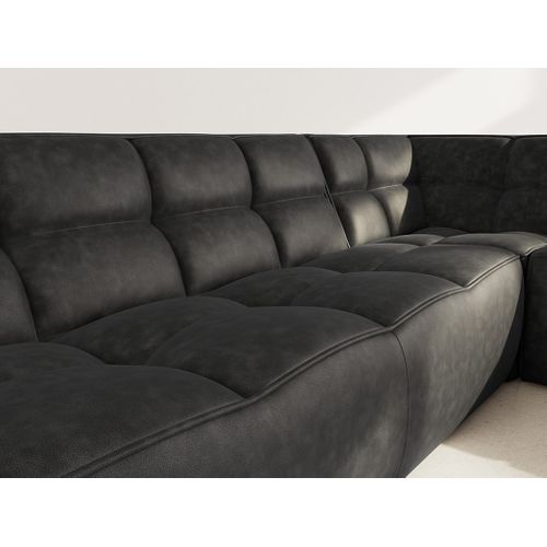 Alya - Canapé Modulable D'angle Réversible 5 Places En Simili