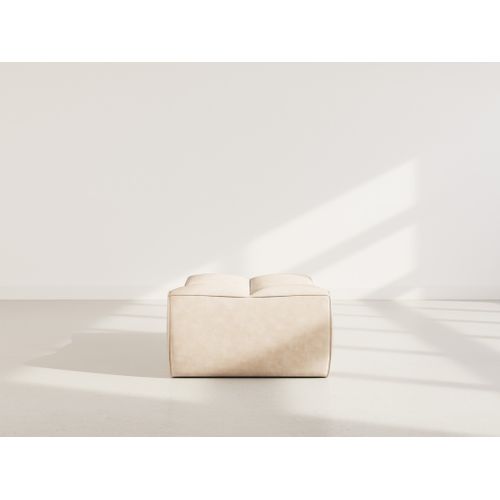 Alya - Pouf En Simili Beige