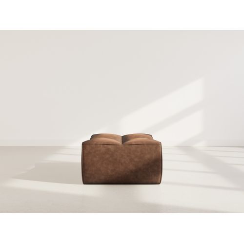 Alya - Pouf En Simili Marron