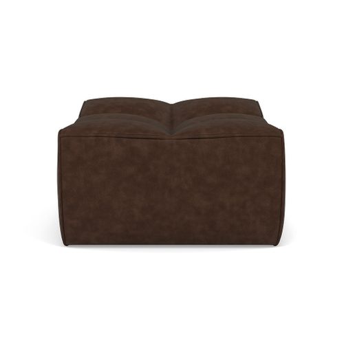 Alya - Pouf En Simili Marron