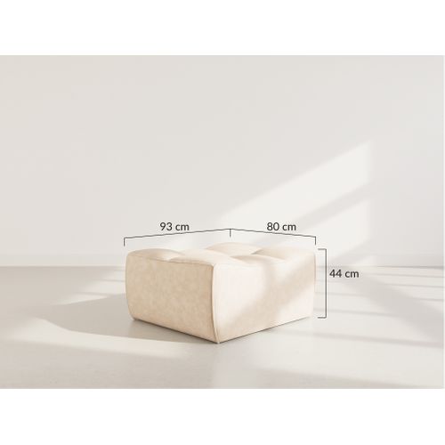 Alya - Pouf En Simili Marron