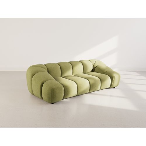 Ava - Canapé 3 Places En Velours Texturé Vert