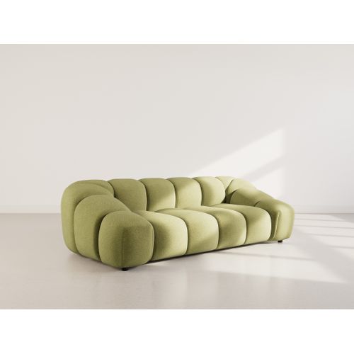 Ava - Canapé 3 Places En Velours Texturé Vert