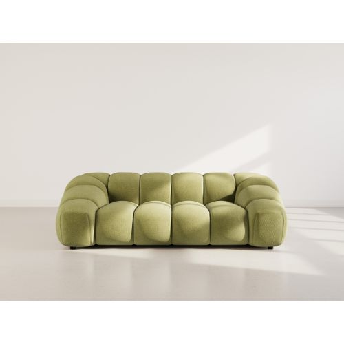 Ava - Canapé 3 Places En Velours Texturé Vert