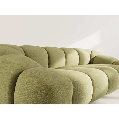 Ava - Canapé 3 Places En Velours Texturé Vert