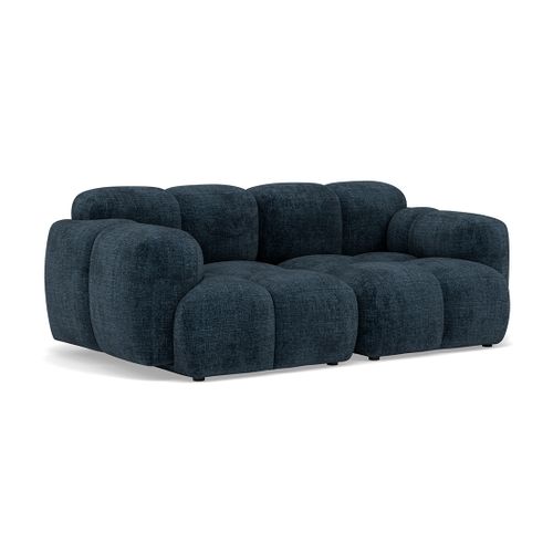 Grace - Canapé Modulable 2 Places En Velours Texturé