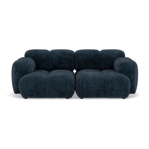 Grace - Canapé Modulable 2 Places En Velours Texturé