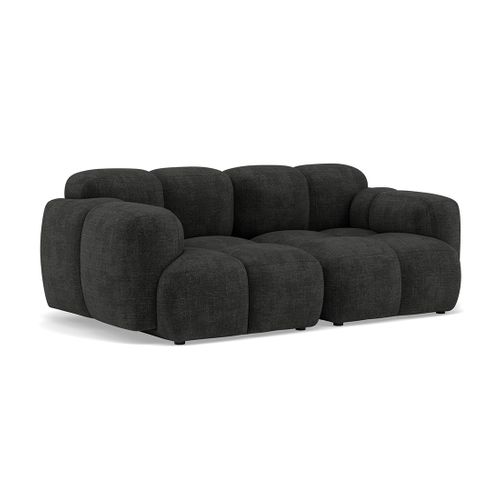 Grace - Canapé Modulable 2 Places En Velours Texturé