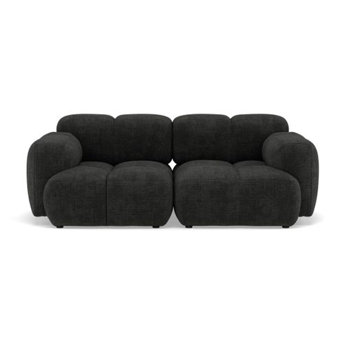 Grace - Canapé Modulable 2 Places En Velours Texturé