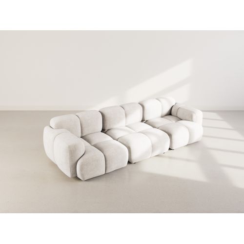 Grace - Canapé Modulable 3 Places En Velours Texturé