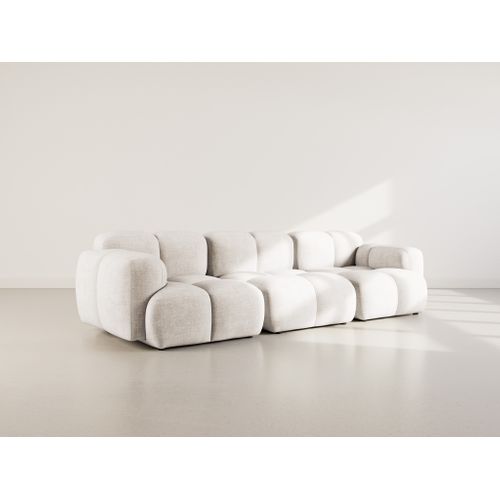 Grace - Canapé Modulable 3 Places En Velours Texturé