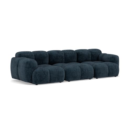 Grace - Canapé Modulable 3 Places En Velours Texturé